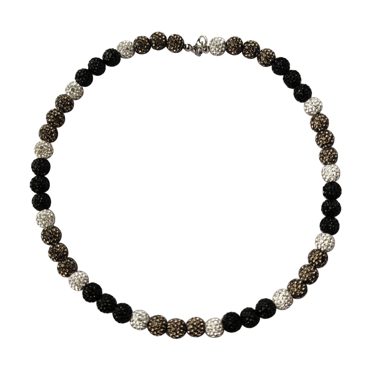 Baseball Beaded Necklace Rhinestone Necklace for Boys Black