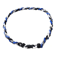 Pack of 12 Baseball Necklaces for Boys Rope Necklace Blue Black White