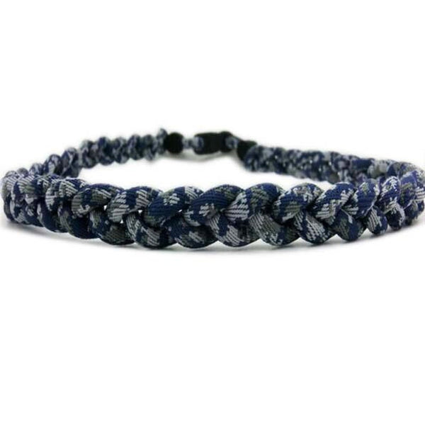 Pack of 12 Camo Baseball Necklaces Navy Blue Gray White Camo