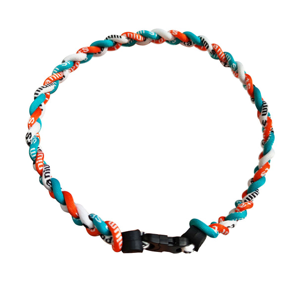 Pack of 12 Baseball Necklacs Rope Necklaces for Guys Baseball Team Gifts Orange Teal White