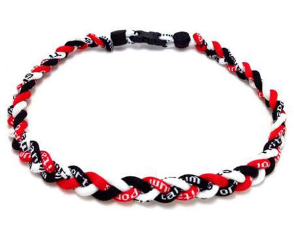 Red Rope Baseball Pack of 12 Baseball Rope Necklaces for Boys Red Black White – OhyIn